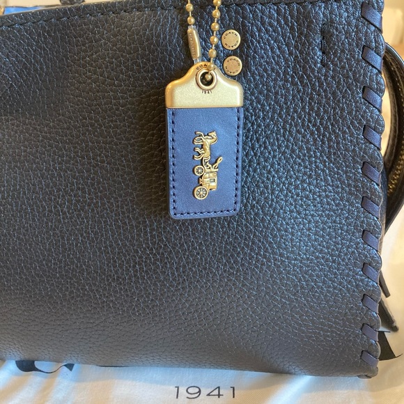 SOLD Coach Black/Ink Exotic Whipstitch Rogue 25 Style No. 69619 - Picture 4 of 15